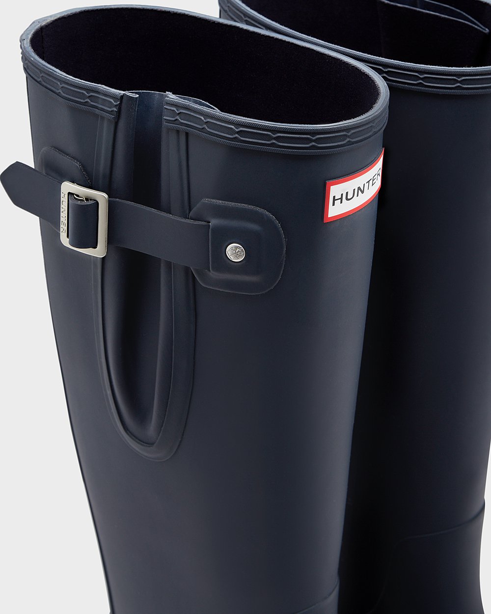 Galochas Altas Hunter Homem Azul Marinho - Original Side Adjustable - 43JCYIRBE